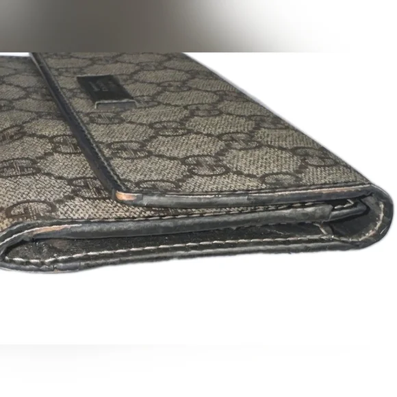 Gucci Vintage GG Plus Women's Monogram Canvas Long Wallet - Picture 5 of 13